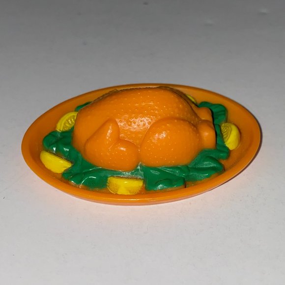 Barbie Brown Oval Platter Dish Turkey With Trimmings Kids Accessory Toy - Picture 2 of 7